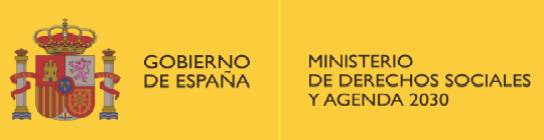 Logo Ministerio de España de Derechos Sociales y Agenda 2030, Ir a Inicio