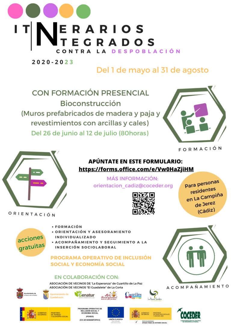 Cartel del itinerario de Bioconstrucción