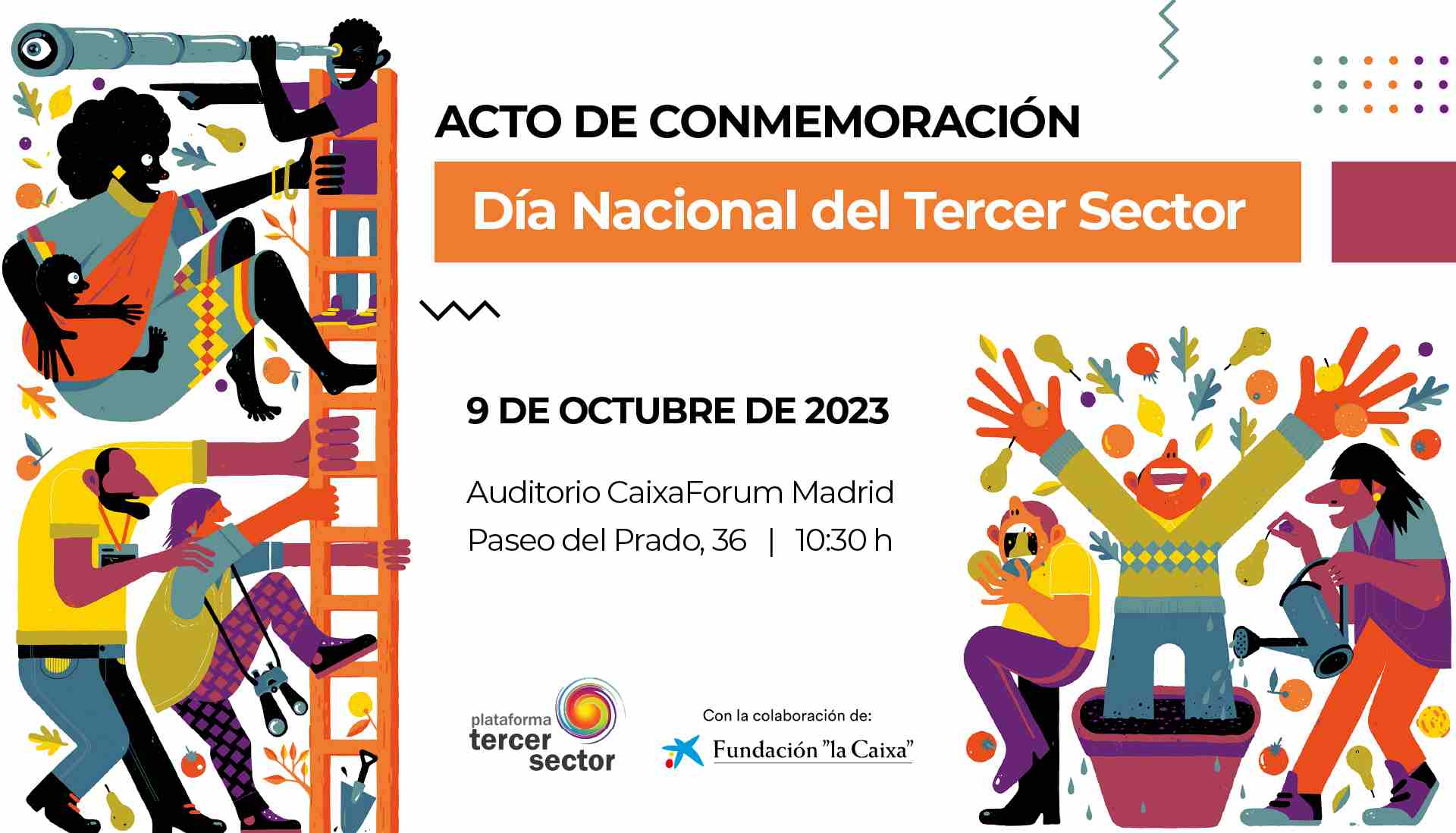acto de conmemoración dia del tercer sector 9 de octubre de 2023