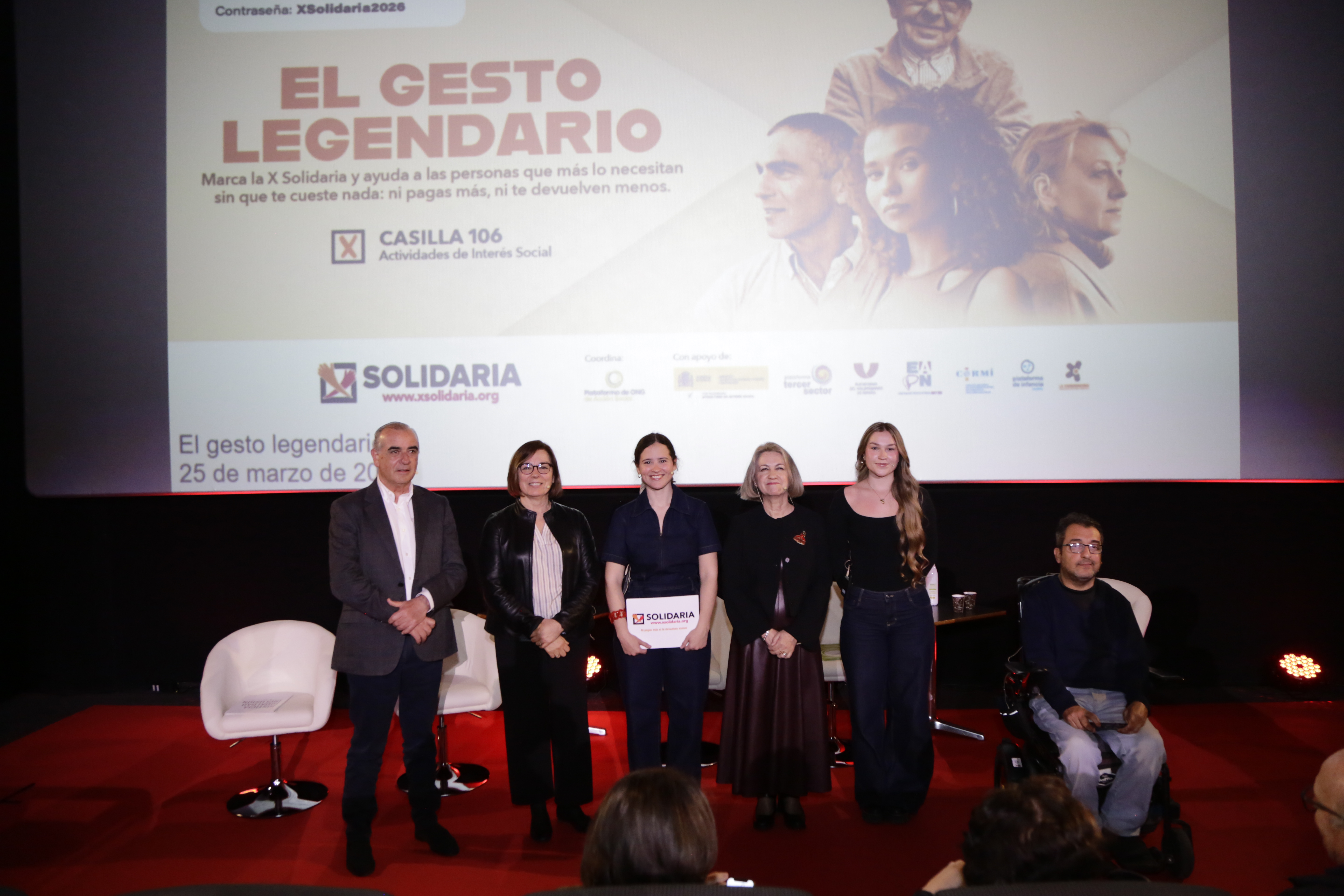 Casi 12,4 millones de personas realizan un “gesto legendario”  marcando la “X Solidaria” en su renta 