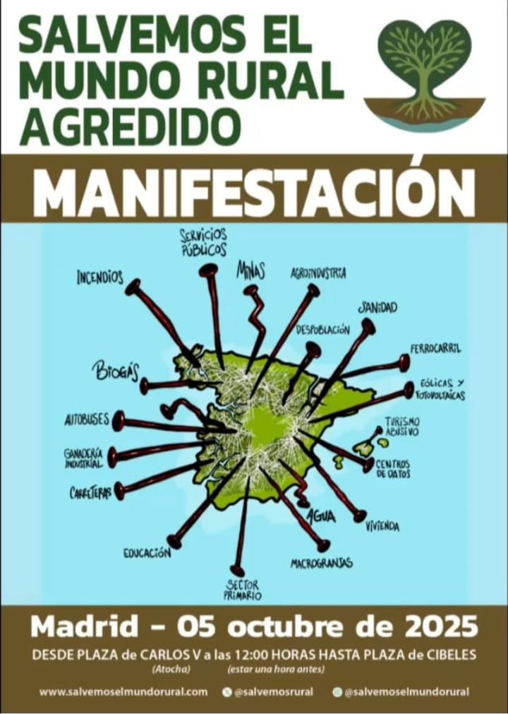 cartel de la manifestación