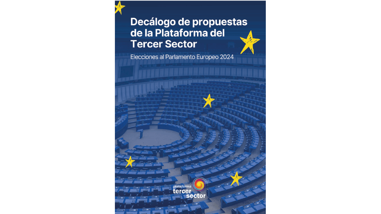 Portada del Decálogo de propuestas de la Plataforma del Tercer Sector