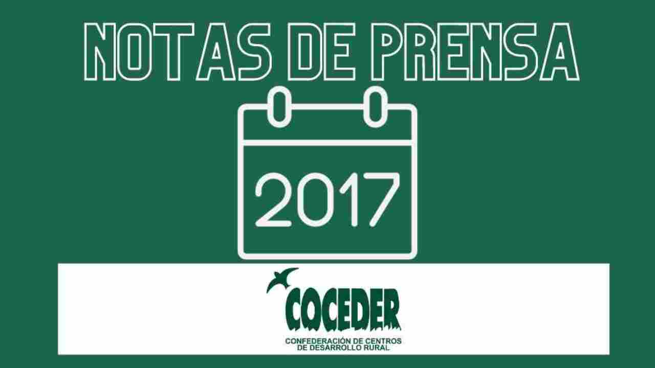 notas de prensa 2017 COCEDER