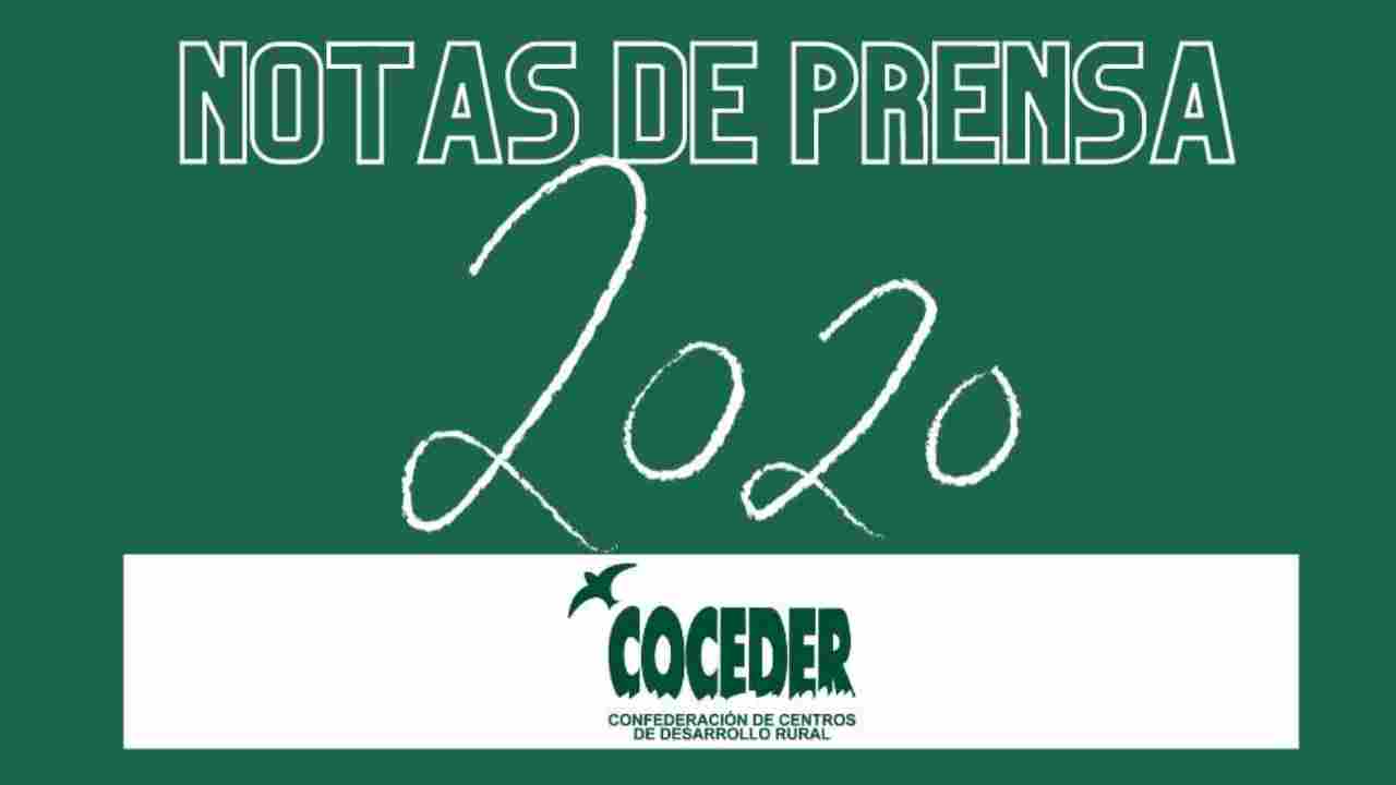 notas de prensa 2020 COCEDER