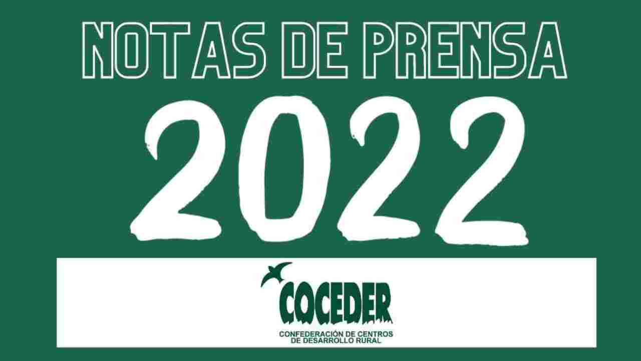 notas de prensa 2022 COCEDER