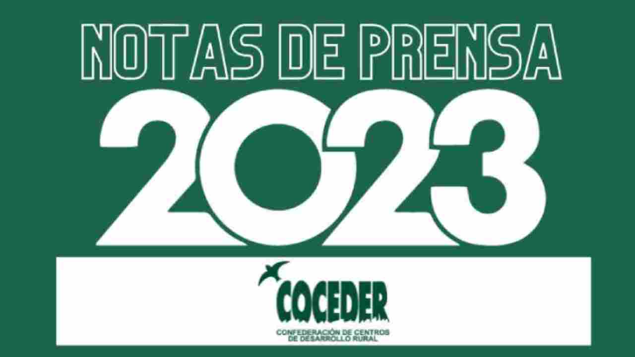 notas de prensa 2023 COCEDER