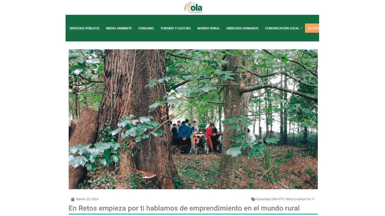 OLA- En retos empieza por ti hablamos de emprendimiento en el mundo rural