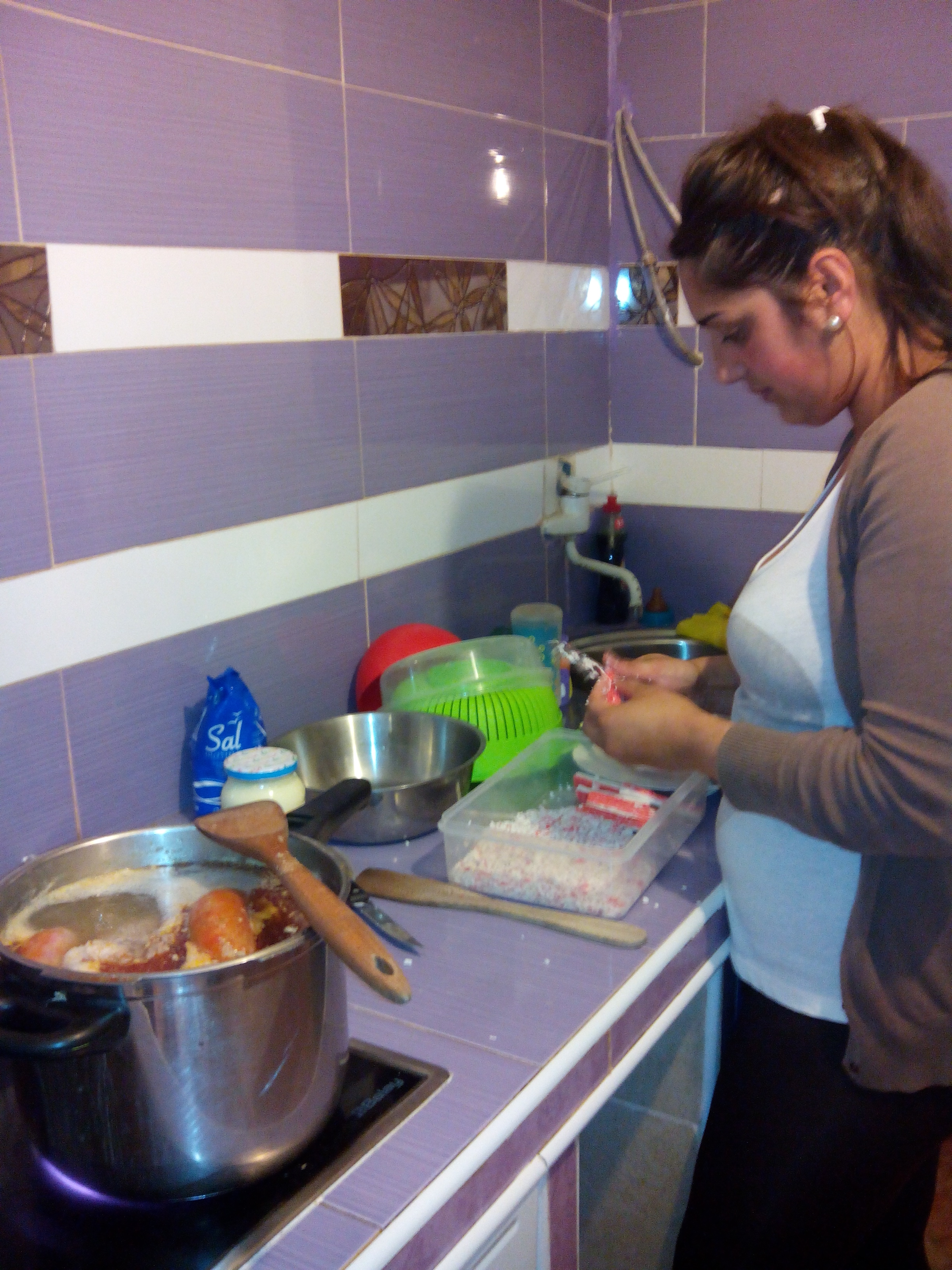 Mujer cocinando