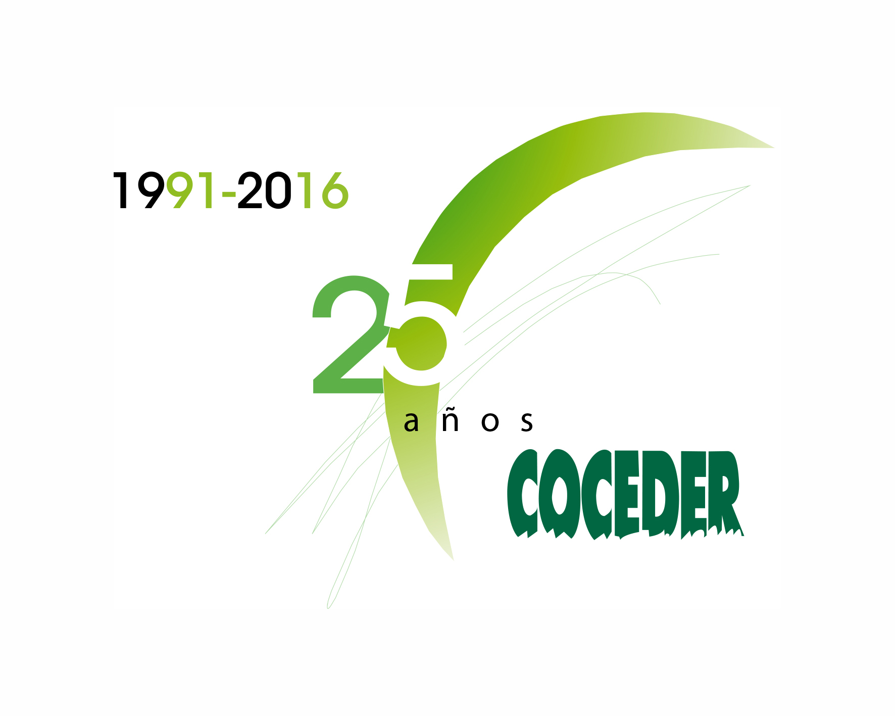 Logo Coceder de celebración de  años