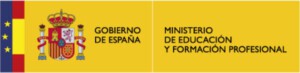 Logo del Gobierno de España, Ministerio de educación y formación  profesional