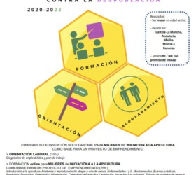 Cartel itinerario mujeres Apicultura