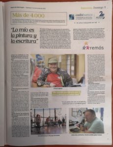 Página del Diario del Alto Aragón sobre el programa de Biocuidados de El Remós Guayente