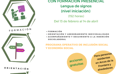 Empieza un nuevo itinerario con formación presencial sobre lengua de signos para personas residentes en Arcos de la Frontera