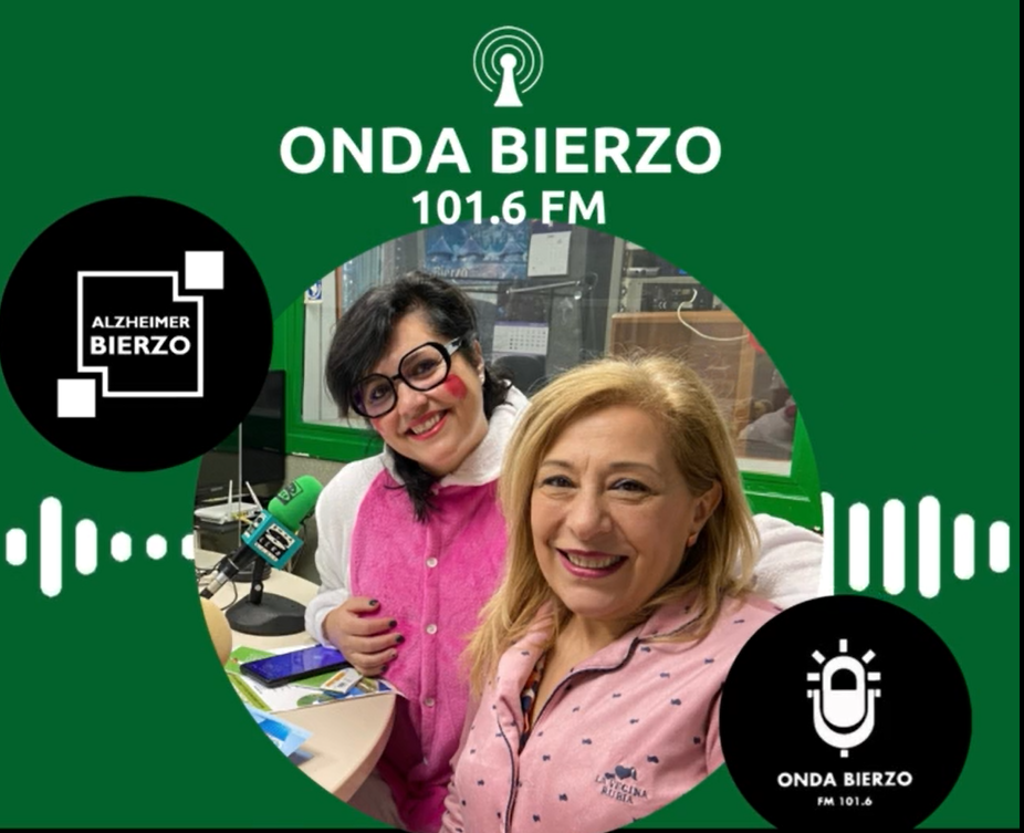 Foto de dos personas del CDR de Afa bierzo en su entrevista en Onda cero