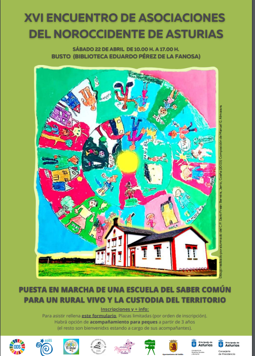 Cartel descriptivo del encuentro para poner en marcha una escuela