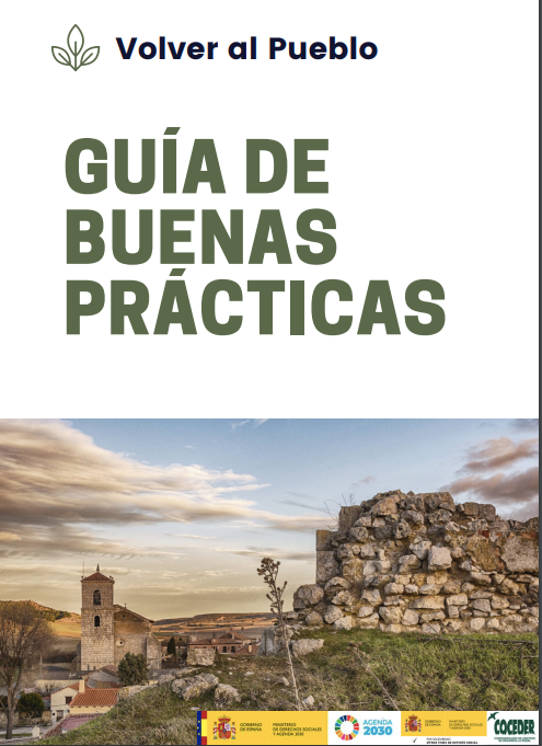 Portada de la Guía de buenas prácticas del programa de volver al pueblo